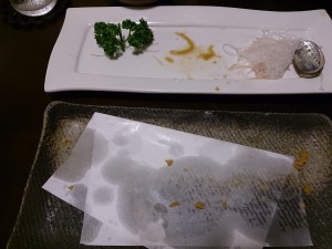 天ぷらと刺身
